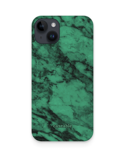 Green Marble Hard Shell Phone Case for Apple iPhone 14 Plus