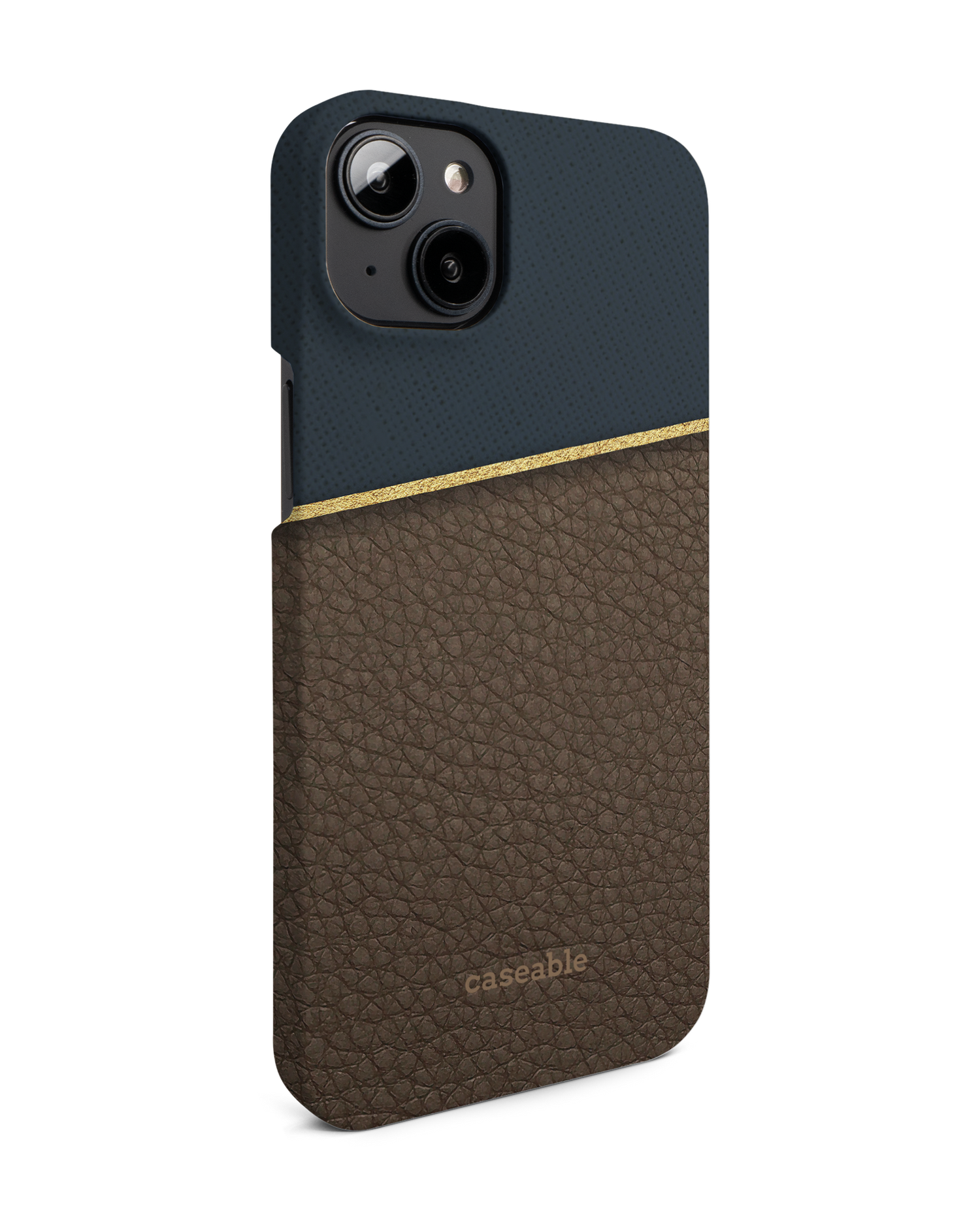 Oxford Hard Shell Phone Case for Apple iPhone 14 Plus: View from the left side