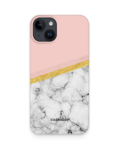 Marble Slice Hard Shell Phone Case for Apple iPhone 15 Plus