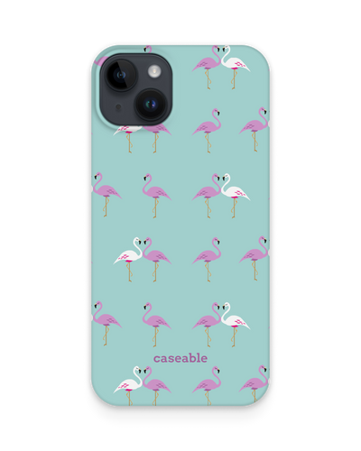 Two Flamingos Hard Shell Phone Case for Apple iPhone 15 Plus