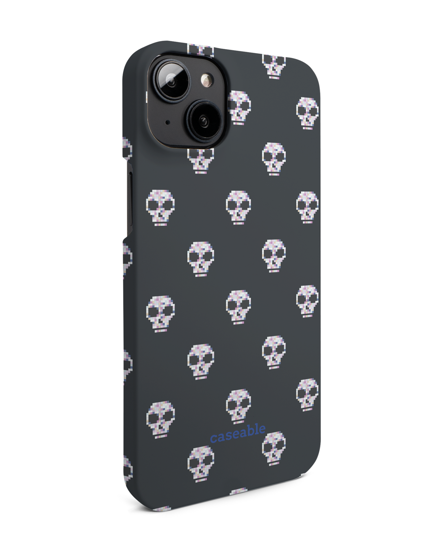 Digital Skulls Hard Shell Phone Case for Apple iPhone 14 Plus: View from the left side