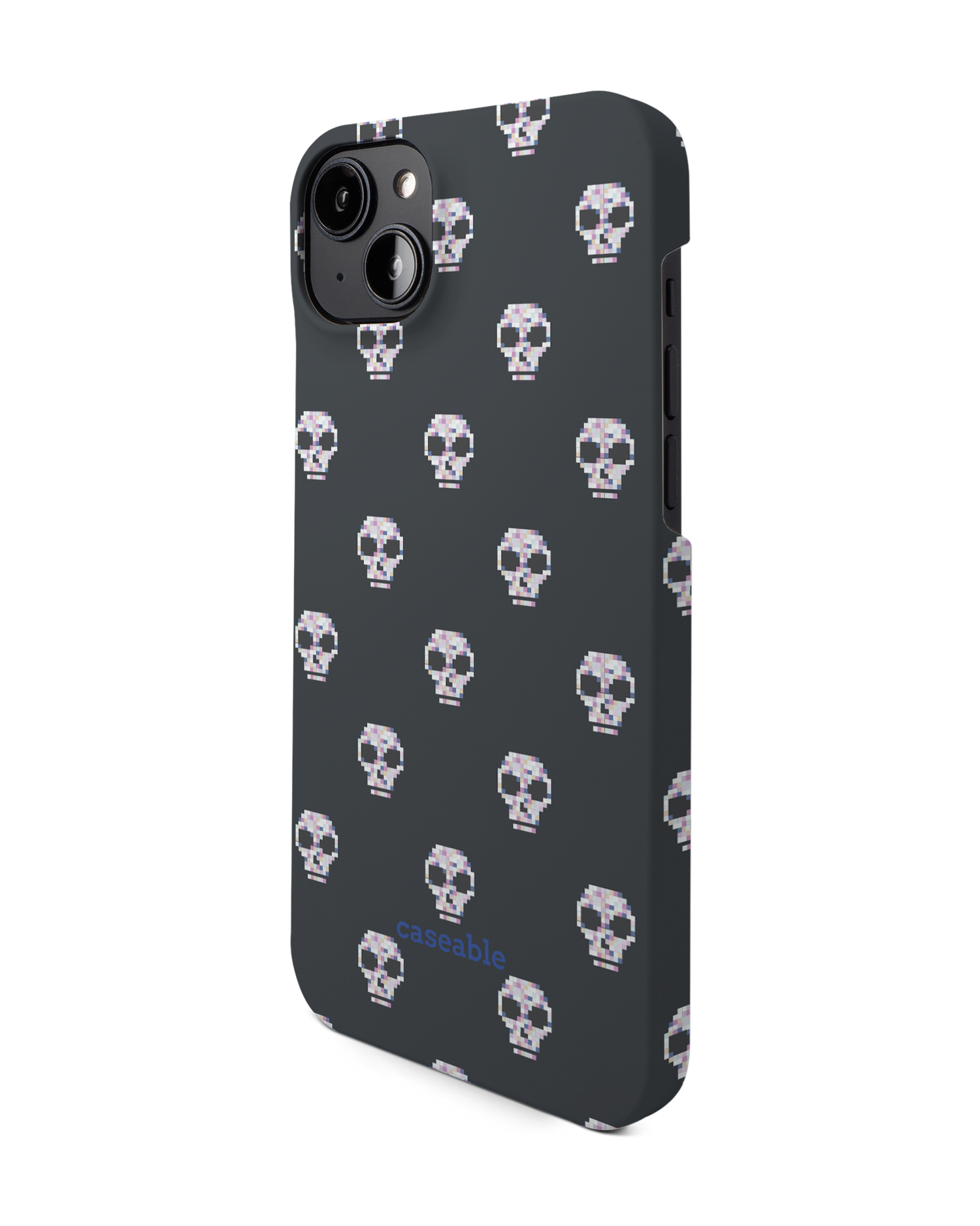 Digital Skulls Hard Shell Phone Case for Apple iPhone 14 Plus: View from the right side