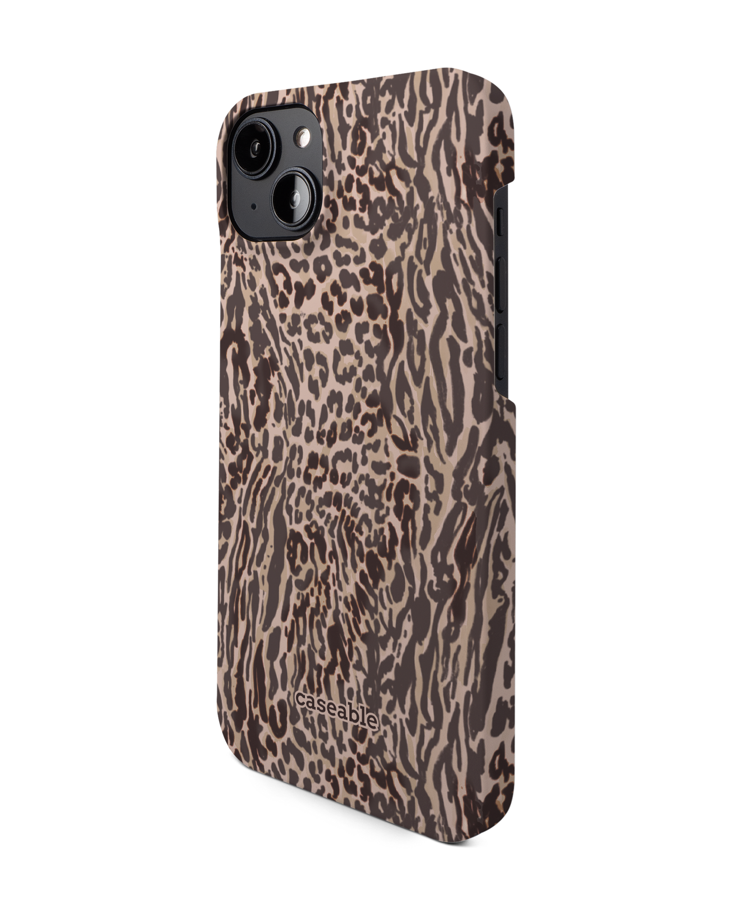 Animal Skin Tough Love Hard Shell Phone Case for Apple iPhone 14 Plus: View from the right side
