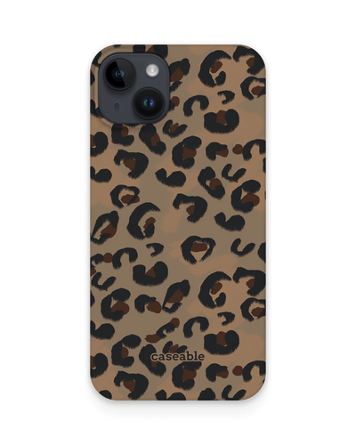 Leopard Repeat Hard Shell Phone Case for Apple iPhone 14 Plus