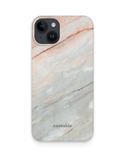Mother of Pearl Marble Hard Shell Phone Case for Apple iPhone 14 Plus