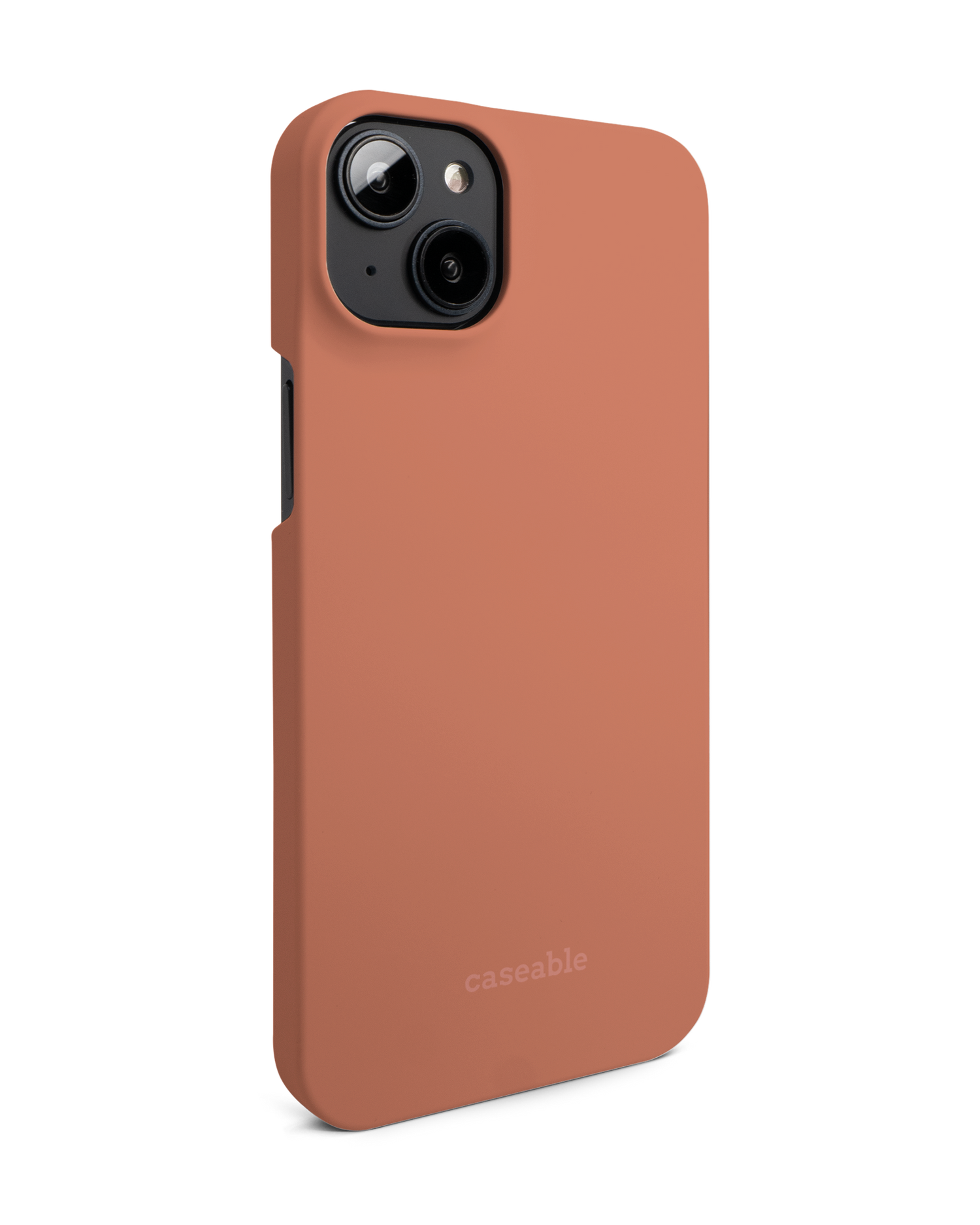 DUSTY CLAY Hard Shell Phone Case for Apple iPhone 14 Plus: View from the left side