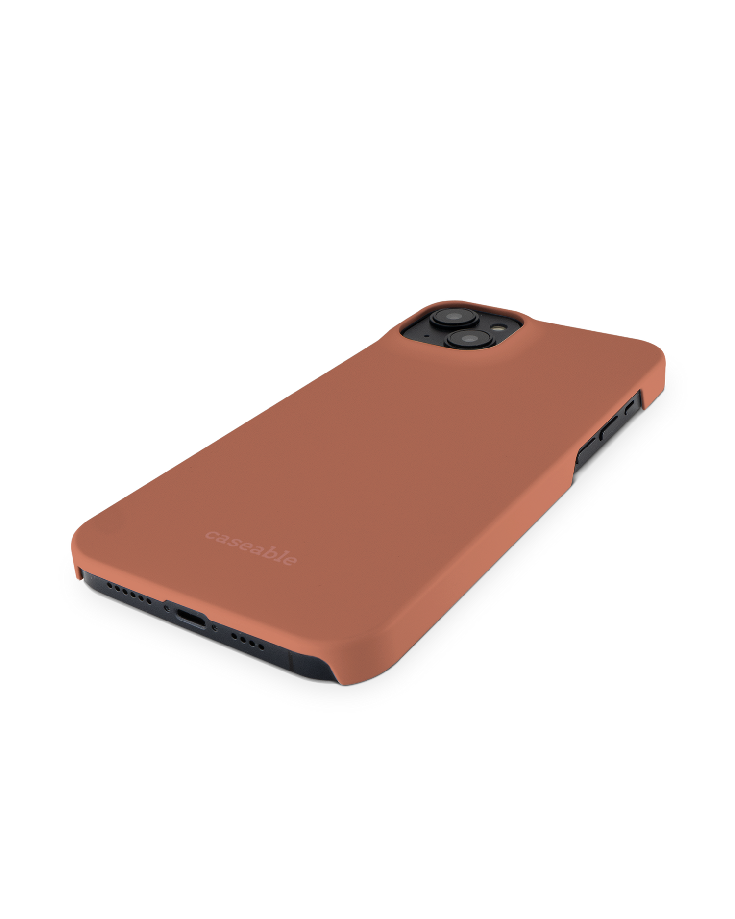 DUSTY CLAY Hard Shell Phone Case for Apple iPhone 14 Plus: Perspective view