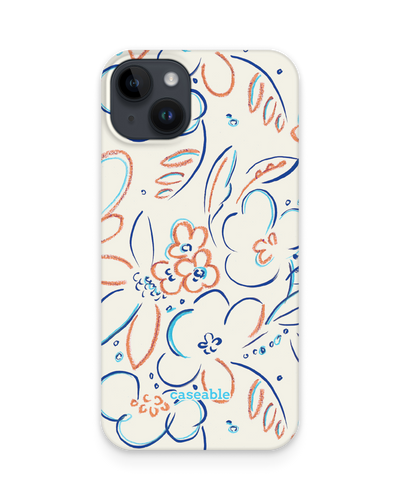 Bloom Doodles Hard Shell Phone Case for Apple iPhone 14 Plus