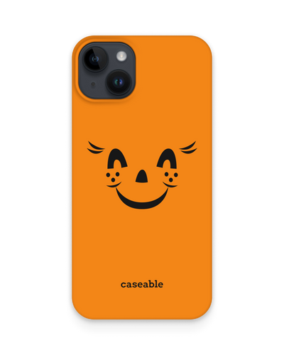 Pumpkin Smiles Hard Shell Phone Case for Apple iPhone 14 Plus