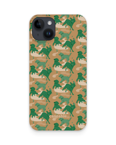 Dog Camo Hard Shell Phone Case for Apple iPhone 15 Plus