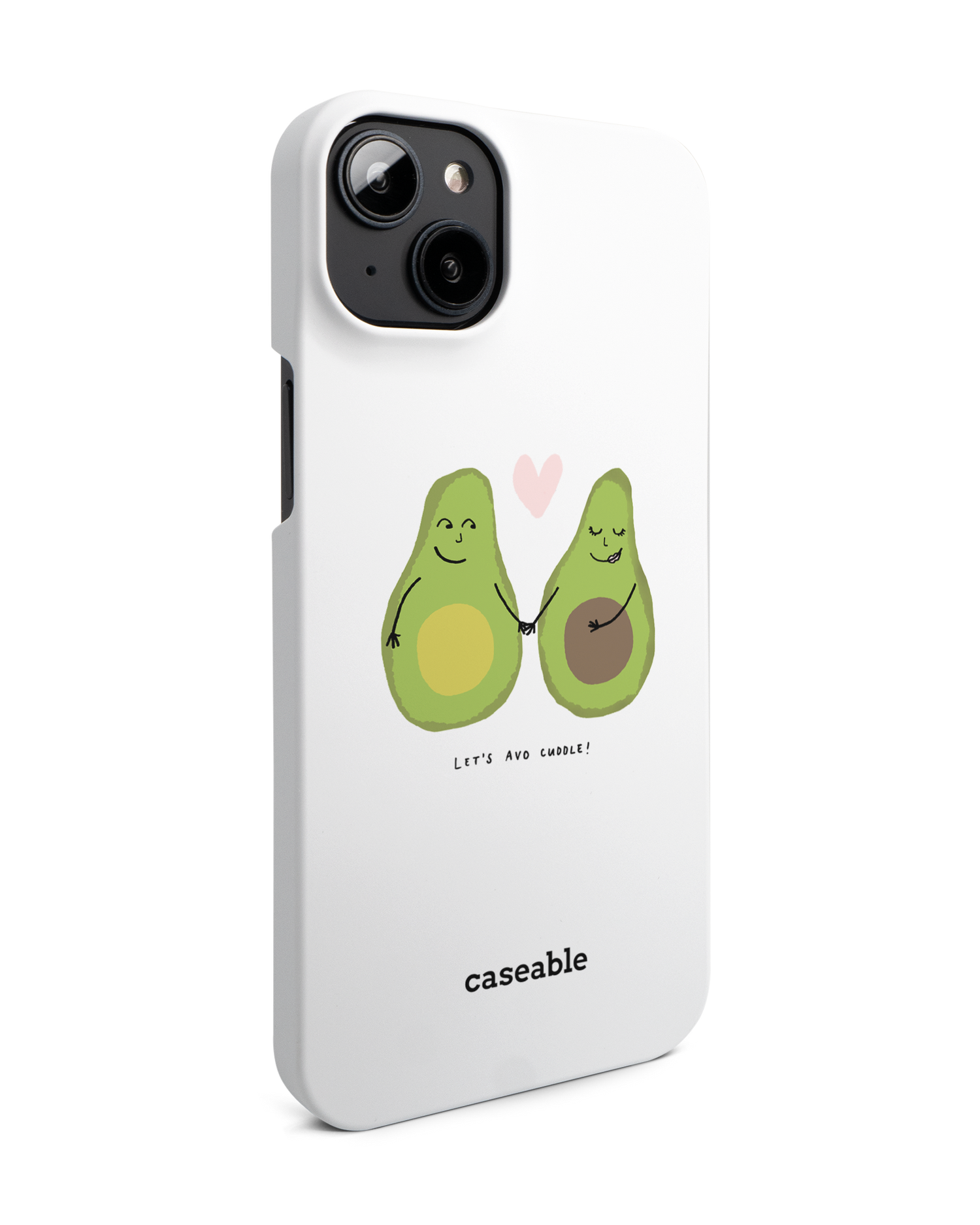 Avocado Hard Shell Phone Case for Apple iPhone 14 Plus: View from the left side