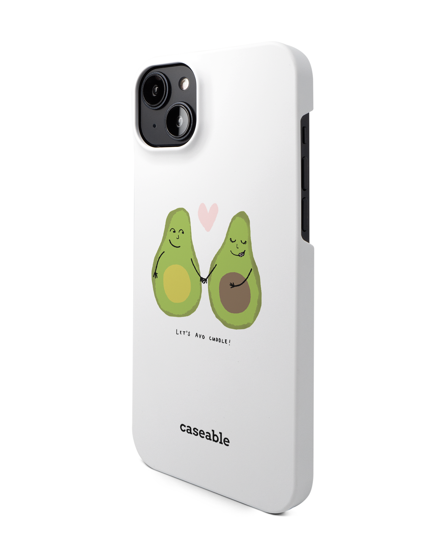 Avocado Hard Shell Phone Case for Apple iPhone 14 Plus: View from the right side