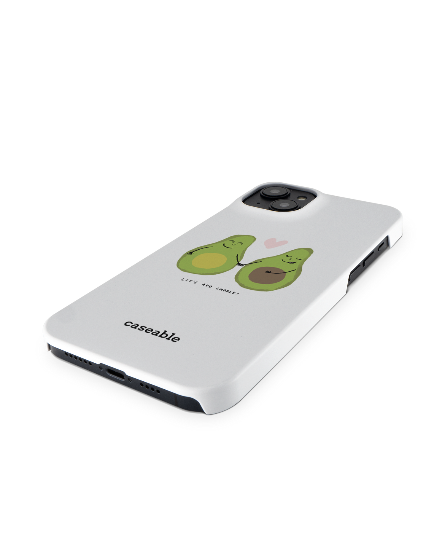 Avocado Hard Shell Phone Case for Apple iPhone 14 Plus: Perspective view