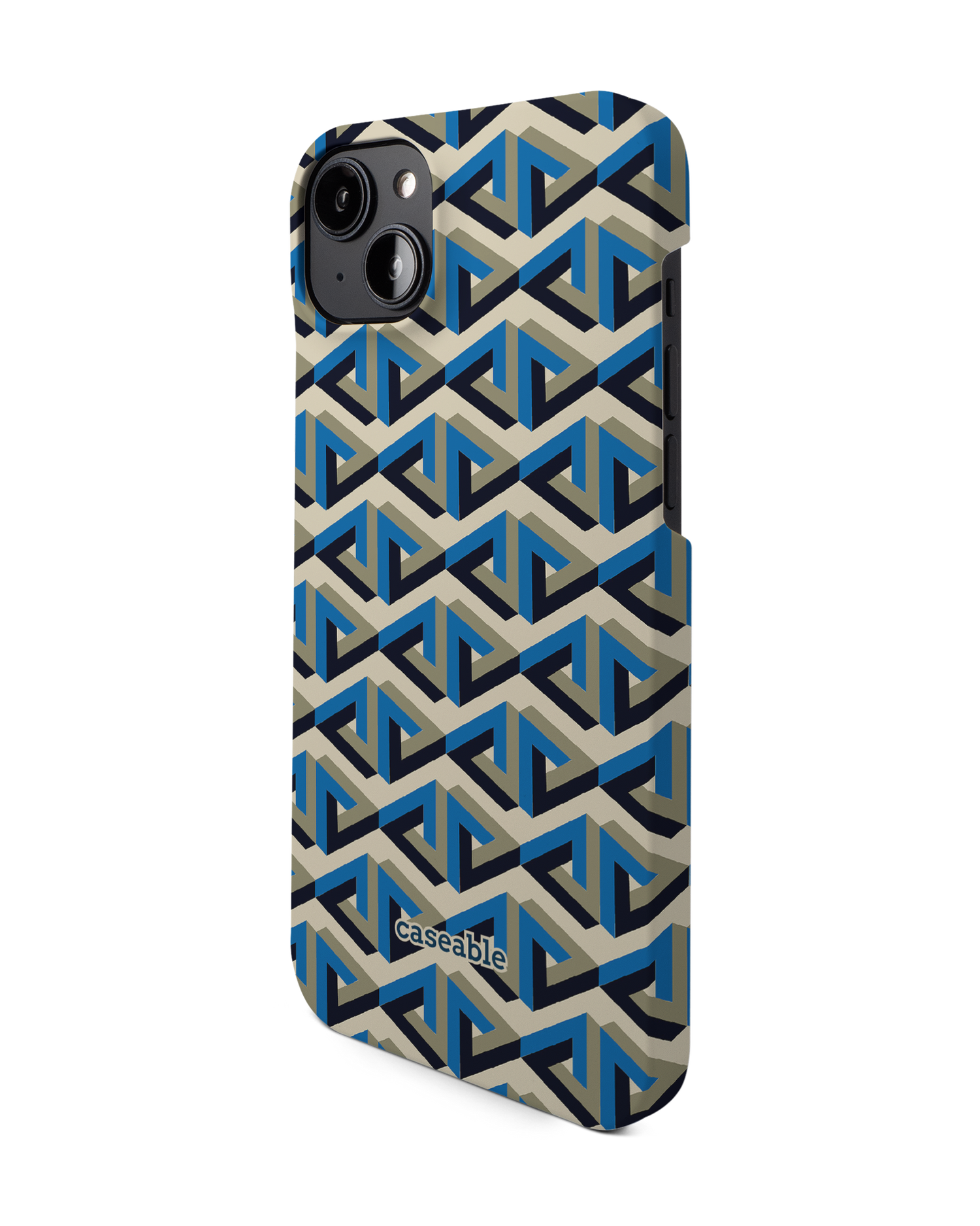 Penrose Pattern Hard Shell Phone Case for Apple iPhone 14 Plus: View from the right side