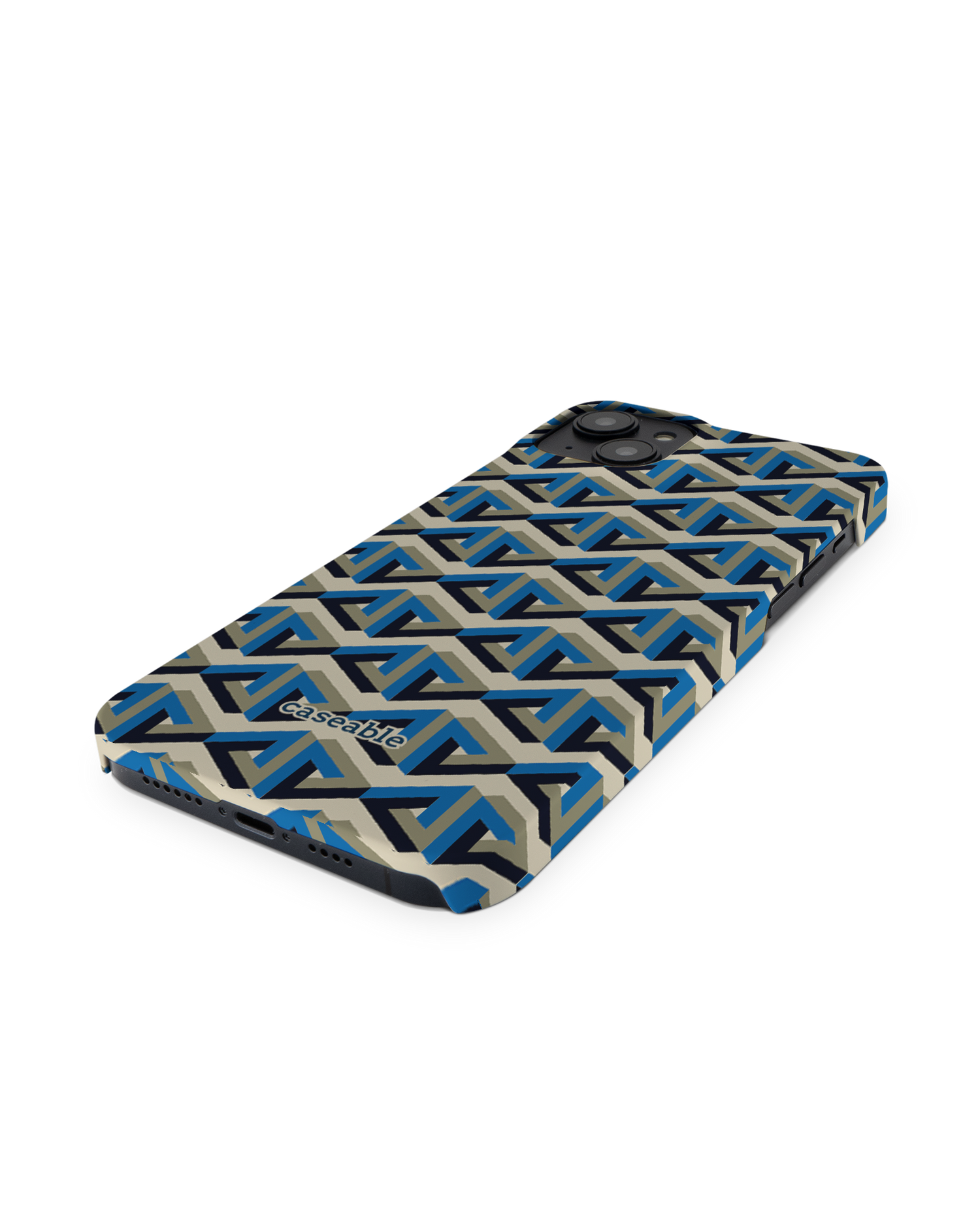Penrose Pattern Hard Shell Phone Case for Apple iPhone 14 Plus: Perspective view