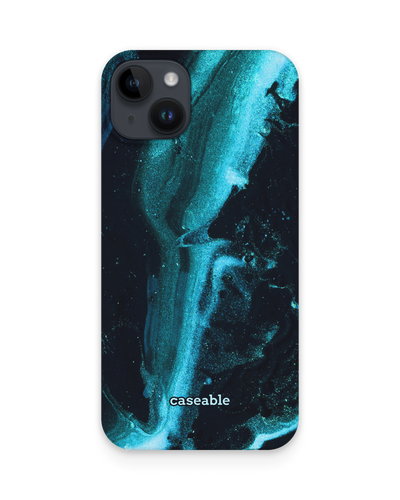 Deep Turquoise Sparkle Hard Shell Phone Case for Apple iPhone 14 Plus