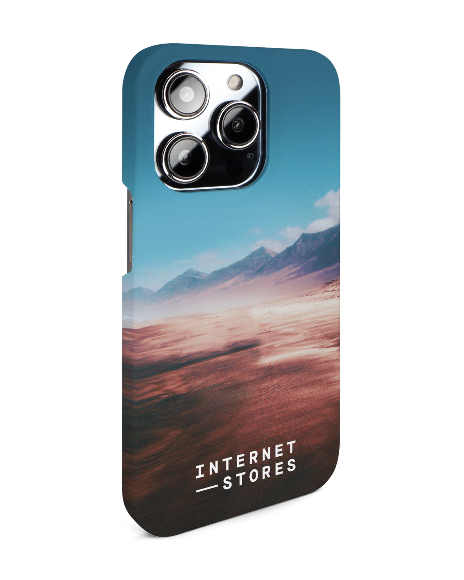Sky Hard Shell Phone Case for Apple iPhone 14 Pro: View from the left side