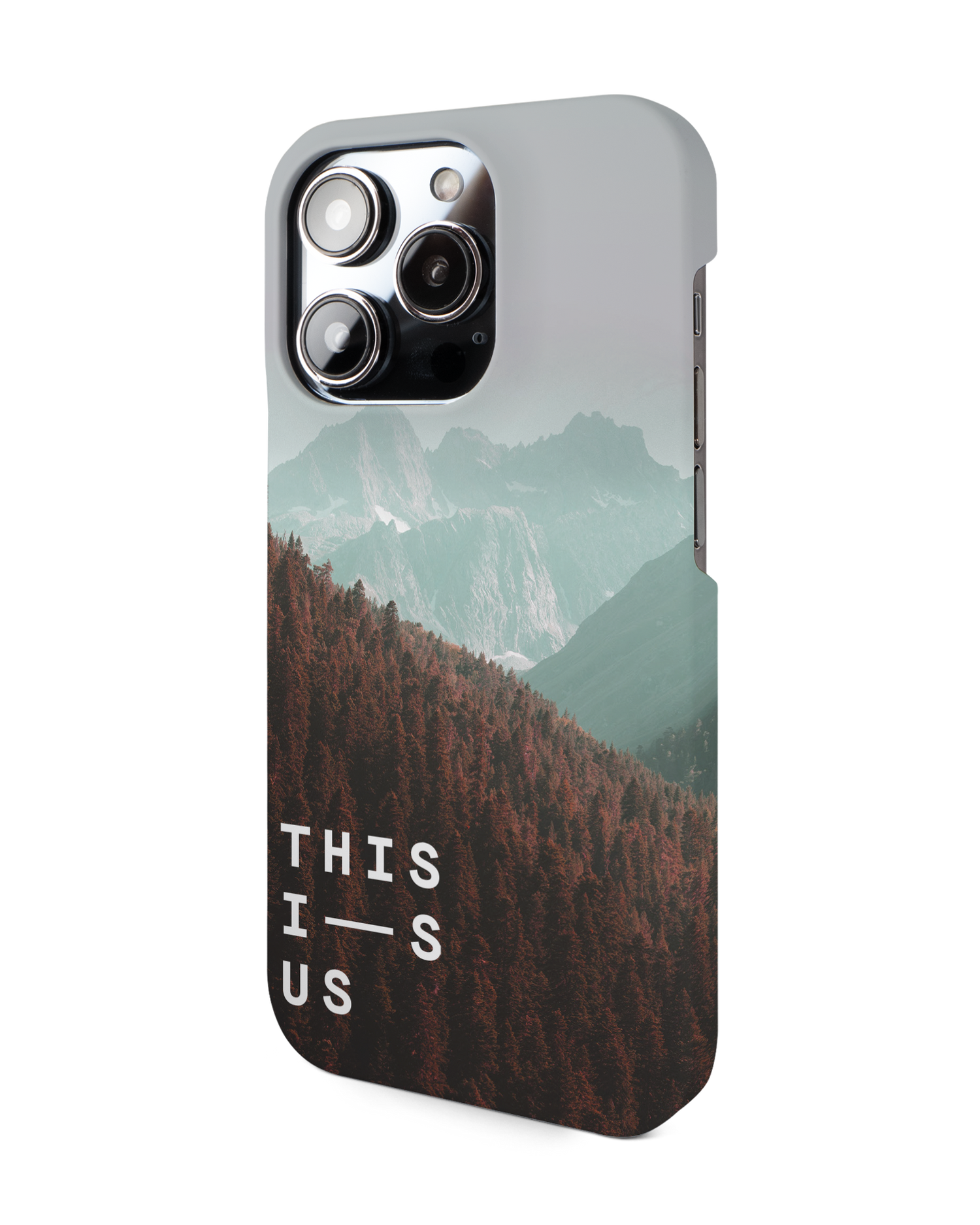 Into the Woods Hard Shell Phone Case for Apple iPhone 14 Pro: View from the right side
