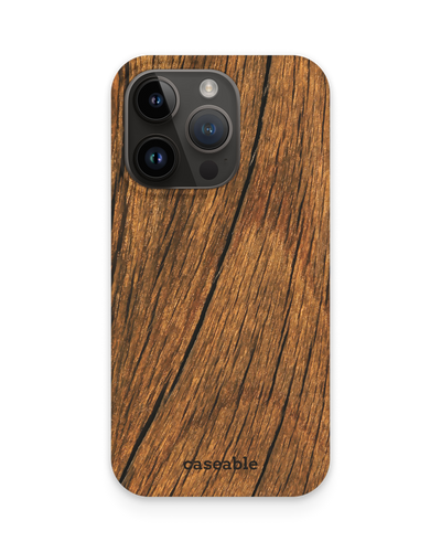 Wood Hard Shell Phone Case for Apple iPhone 14 Pro