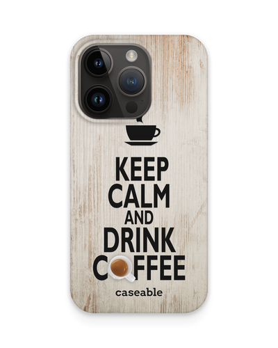 Drink Coffee Hard Shell Phone Case for Apple iPhone 14 Pro
