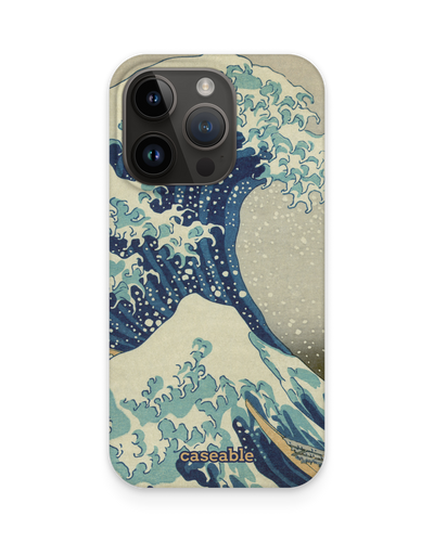 Great Wave Off Kanagawa By Hokusai Hard Shell Phone Case for Apple iPhone 15 Pro