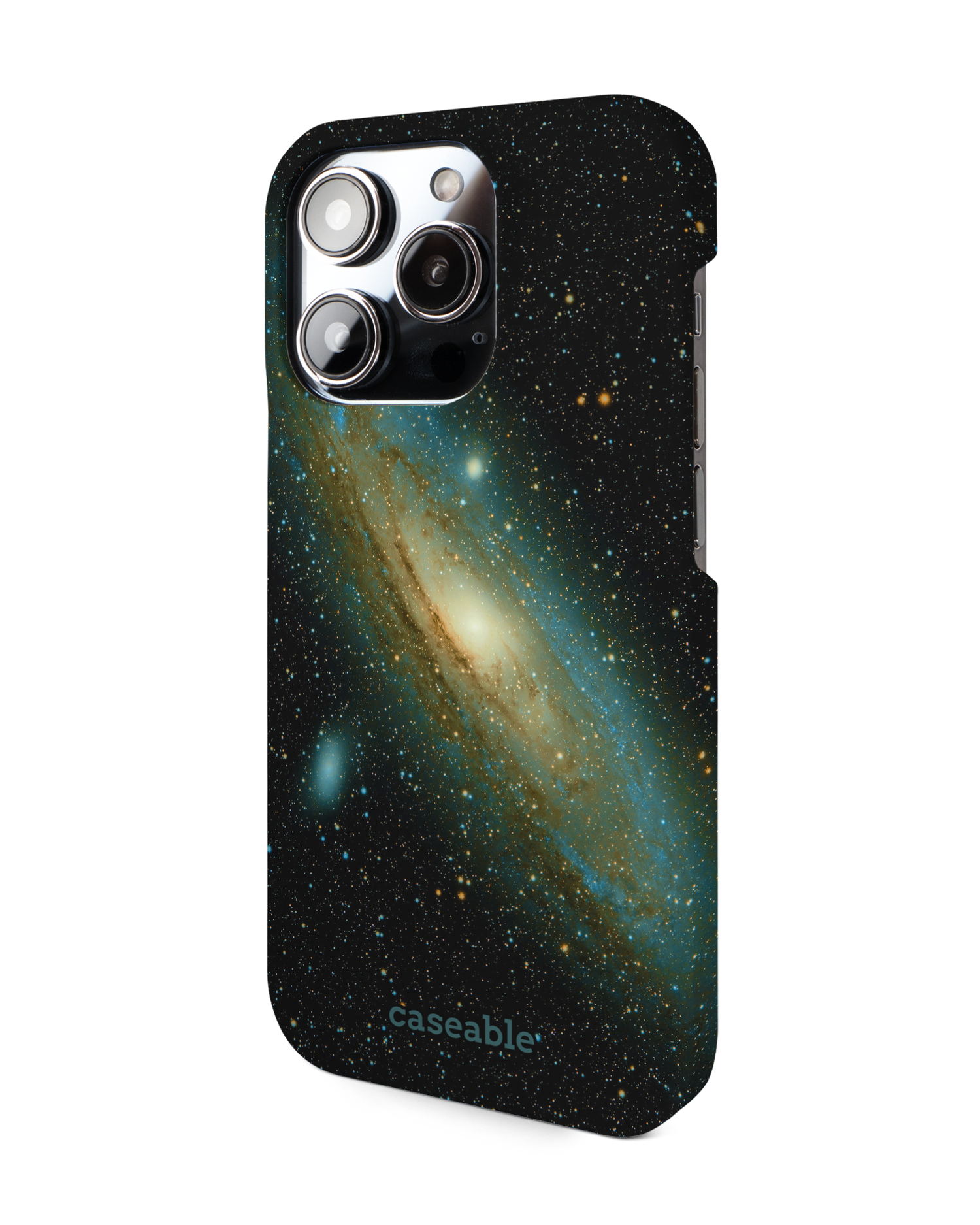 Outer Space Hard Shell Phone Case for Apple iPhone 14 Pro: View from the right side