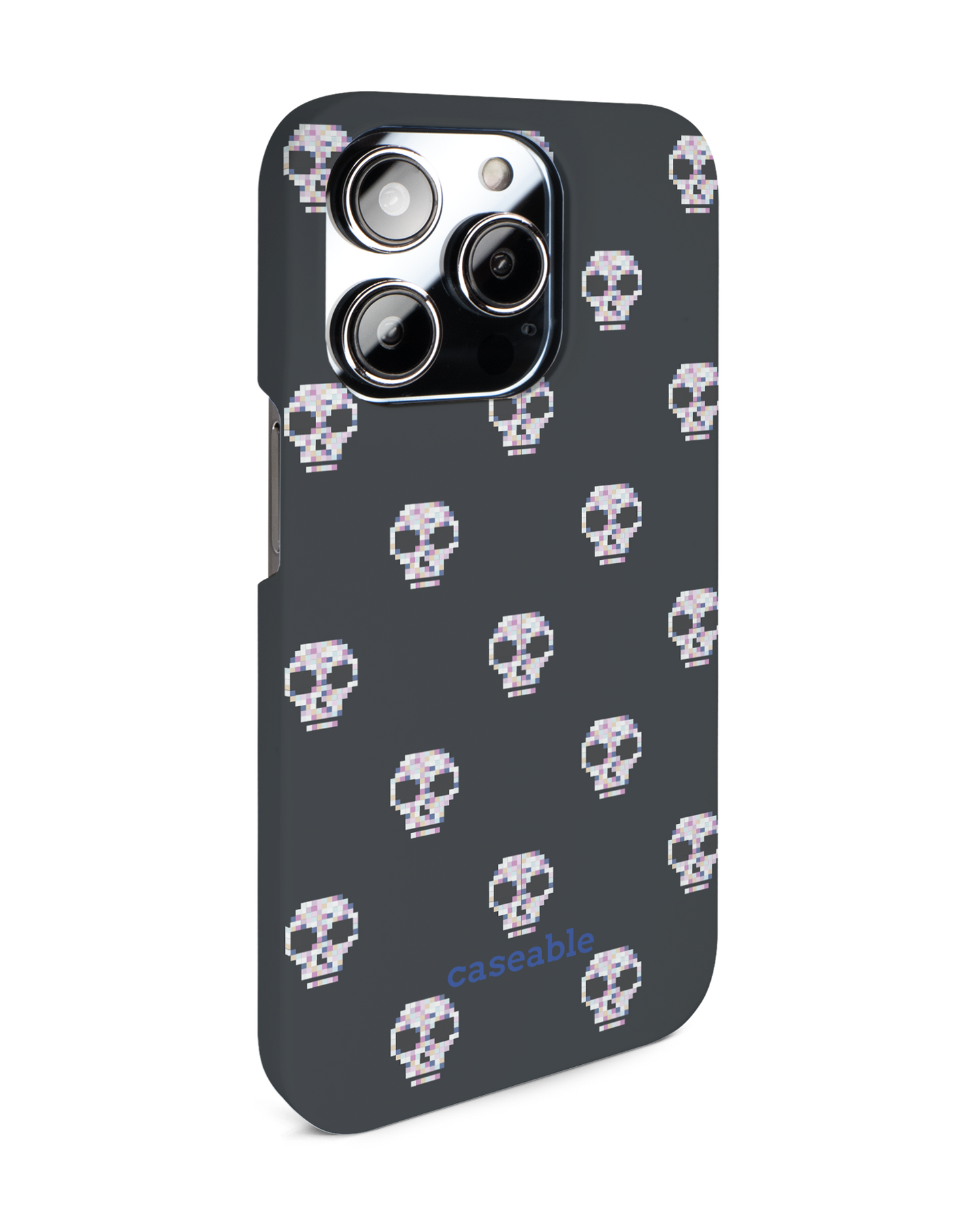 Digital Skulls Hard Shell Phone Case for Apple iPhone 14 Pro: View from the left side