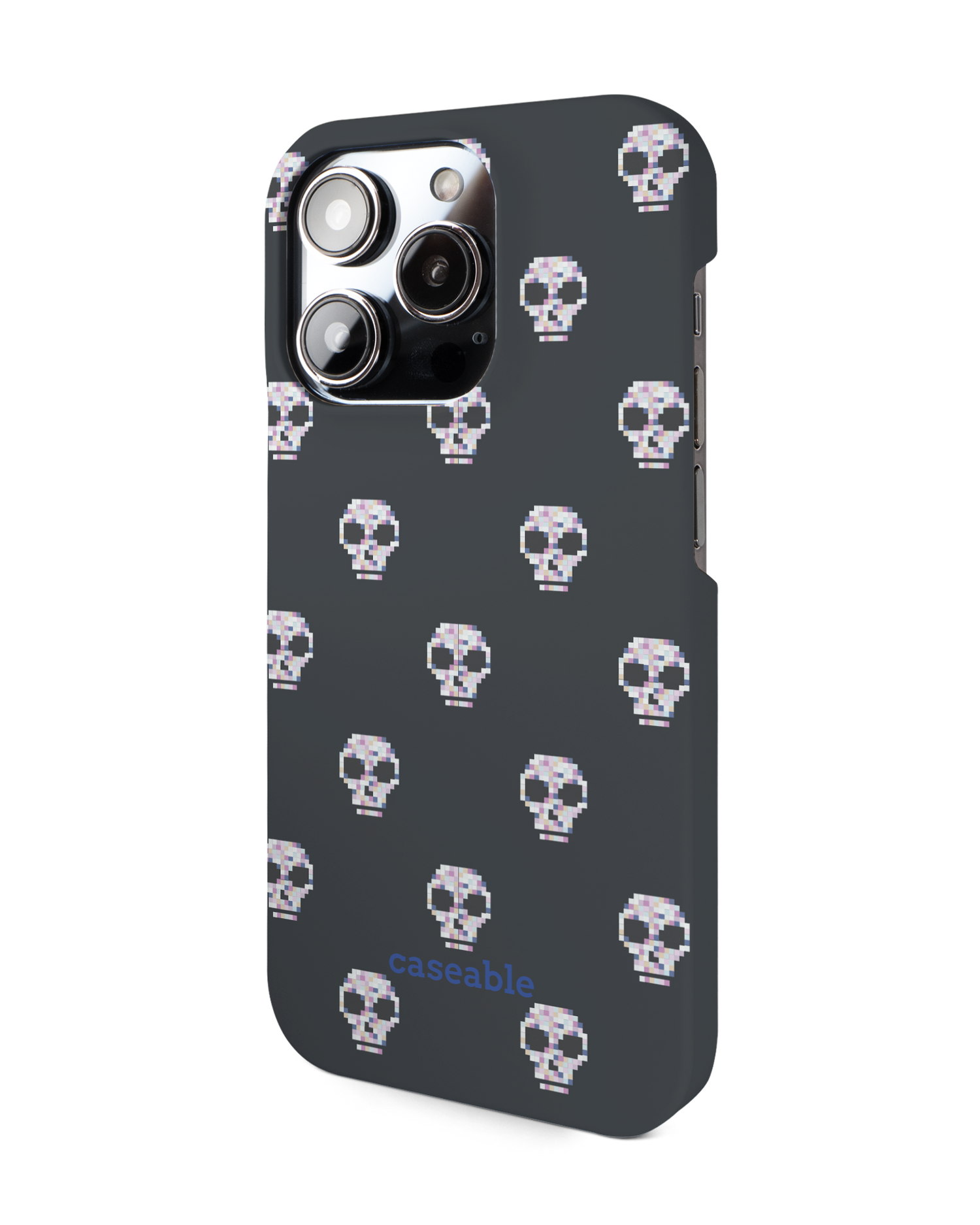 Digital Skulls Hard Shell Phone Case for Apple iPhone 14 Pro: View from the right side