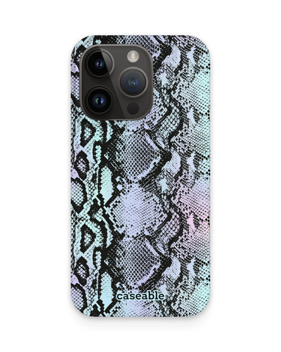 Groovy Snakeskin Hard Shell Phone Case for Apple iPhone 14 Pro