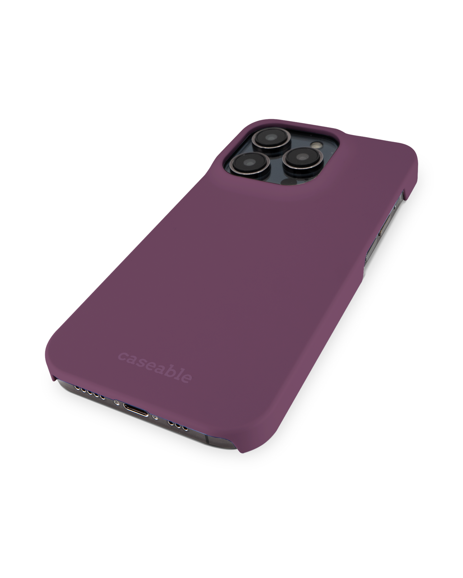 PLUM Hard Shell Phone Case for Apple iPhone 14 Pro: Perspective view