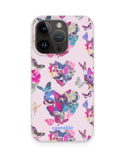Butterfly Love Hard Shell Phone Case for Apple iPhone 14 Pro