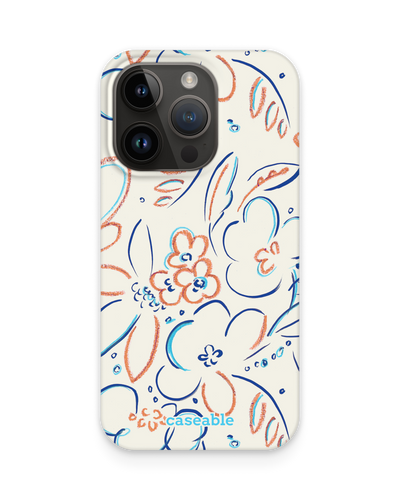 Bloom Doodles Hard Shell Phone Case for Apple iPhone 14 Pro