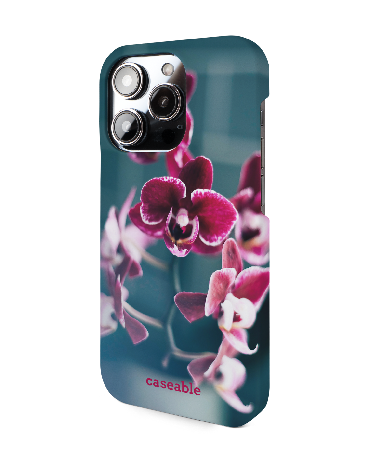 Orchid Hard Shell Phone Case for Apple iPhone 14 Pro: View from the right side