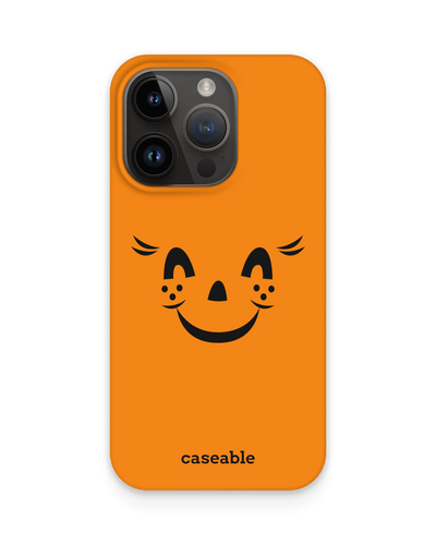 Pumpkin Smiles Hard Shell Phone Case for Apple iPhone 15 Pro