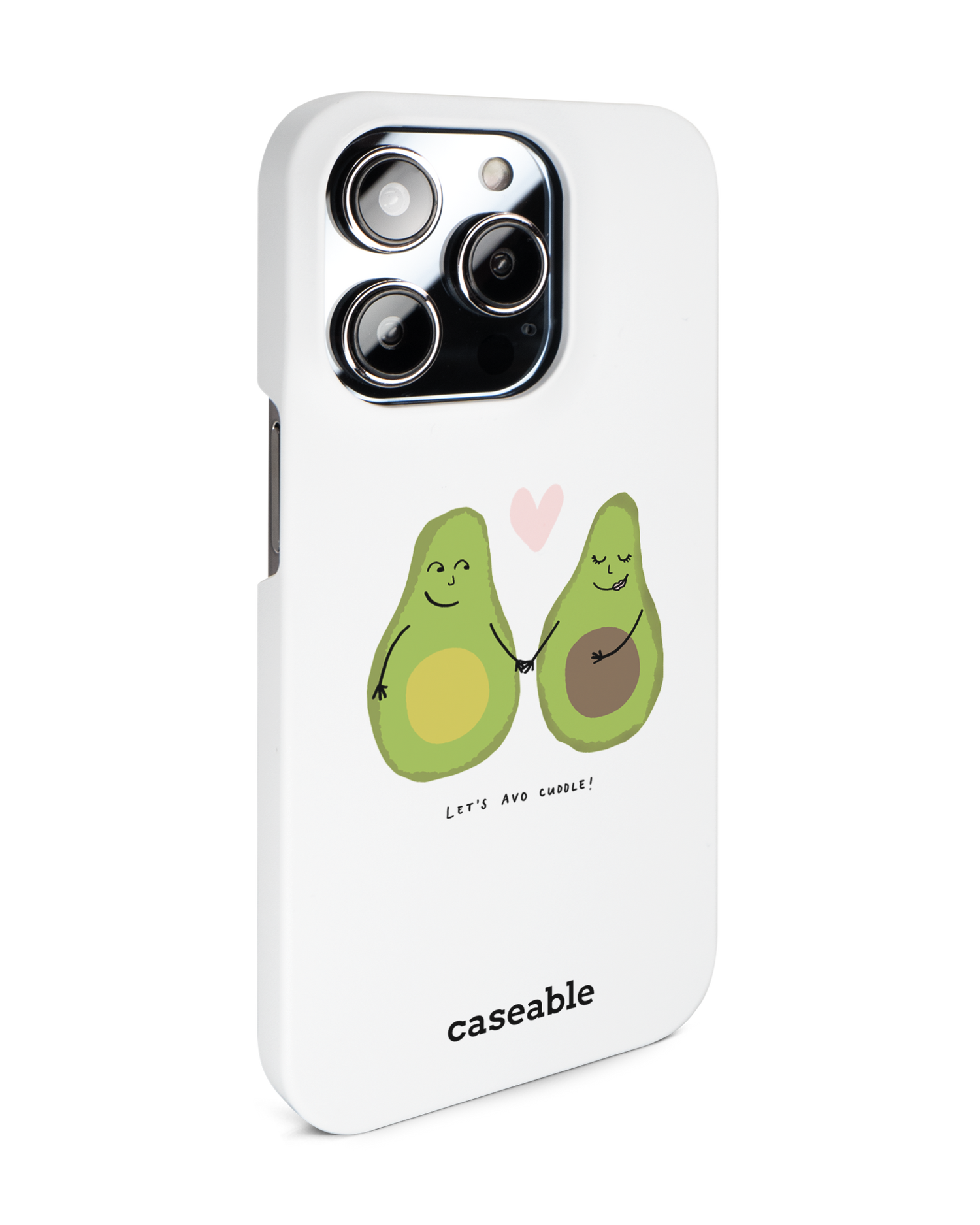 Avocado Hard Shell Phone Case for Apple iPhone 14 Pro: View from the left side