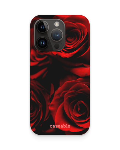 Red Roses Hard Shell Phone Case for Apple iPhone 15 Pro
