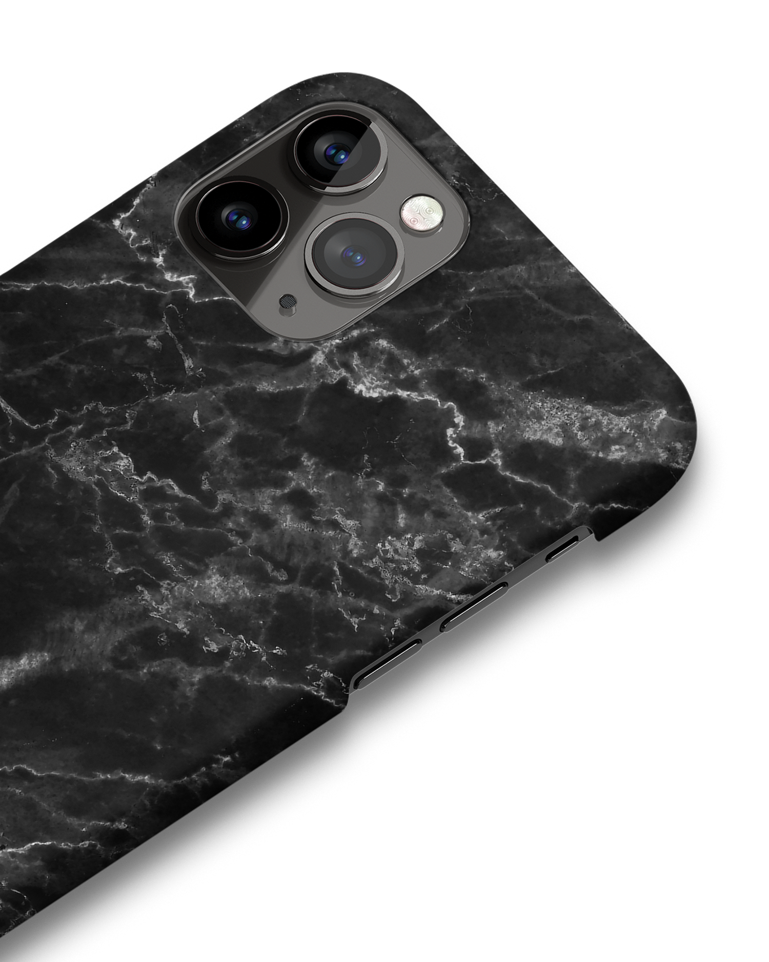 Midnight Marble Hard Shell Phone Case Apple iPhone 11 Pro: Detail Shot