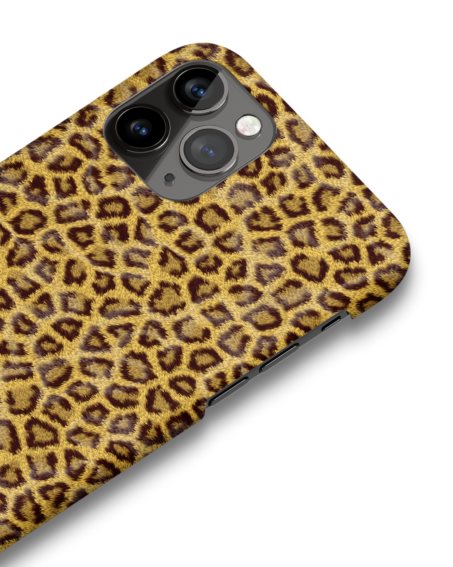 Leopard Skin Hard Shell Phone Case Apple iPhone 11 Pro: Detail Shot