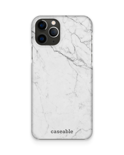 White Marble Hard Shell Phone Case Apple iPhone 11 Pro