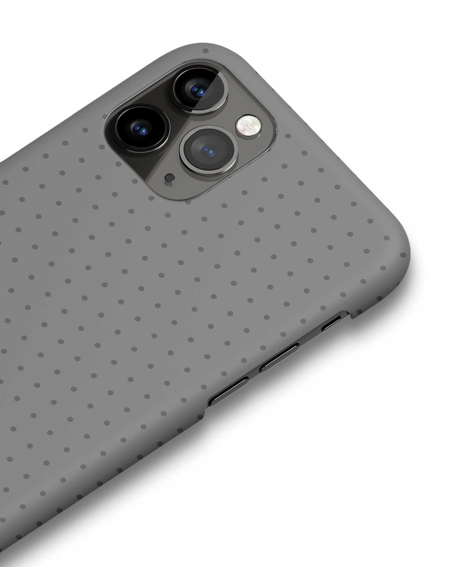 Dot Grid Grey Hard Shell Phone Case Apple iPhone 11 Pro: Detail Shot