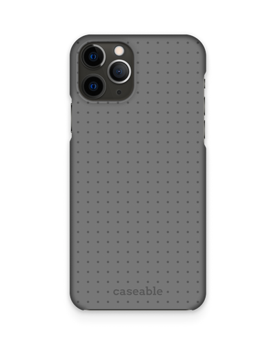 Dot Grid Grey Hard Shell Phone Case Apple iPhone 11 Pro