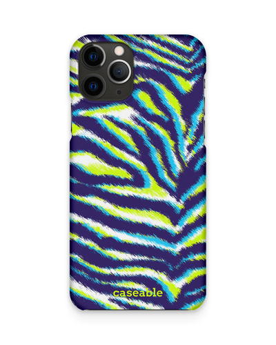 Neon Zebra Hard Shell Phone Case Apple iPhone 11 Pro