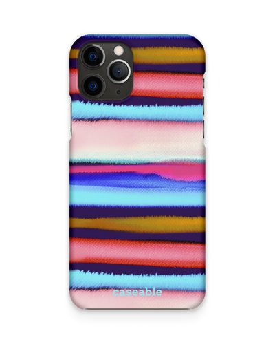 Watercolor Stripes Hard Shell Phone Case Apple iPhone 11 Pro
