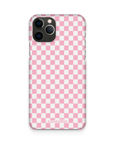 Pink Checkerboard Hard Shell Phone Case Apple iPhone 11 Pro