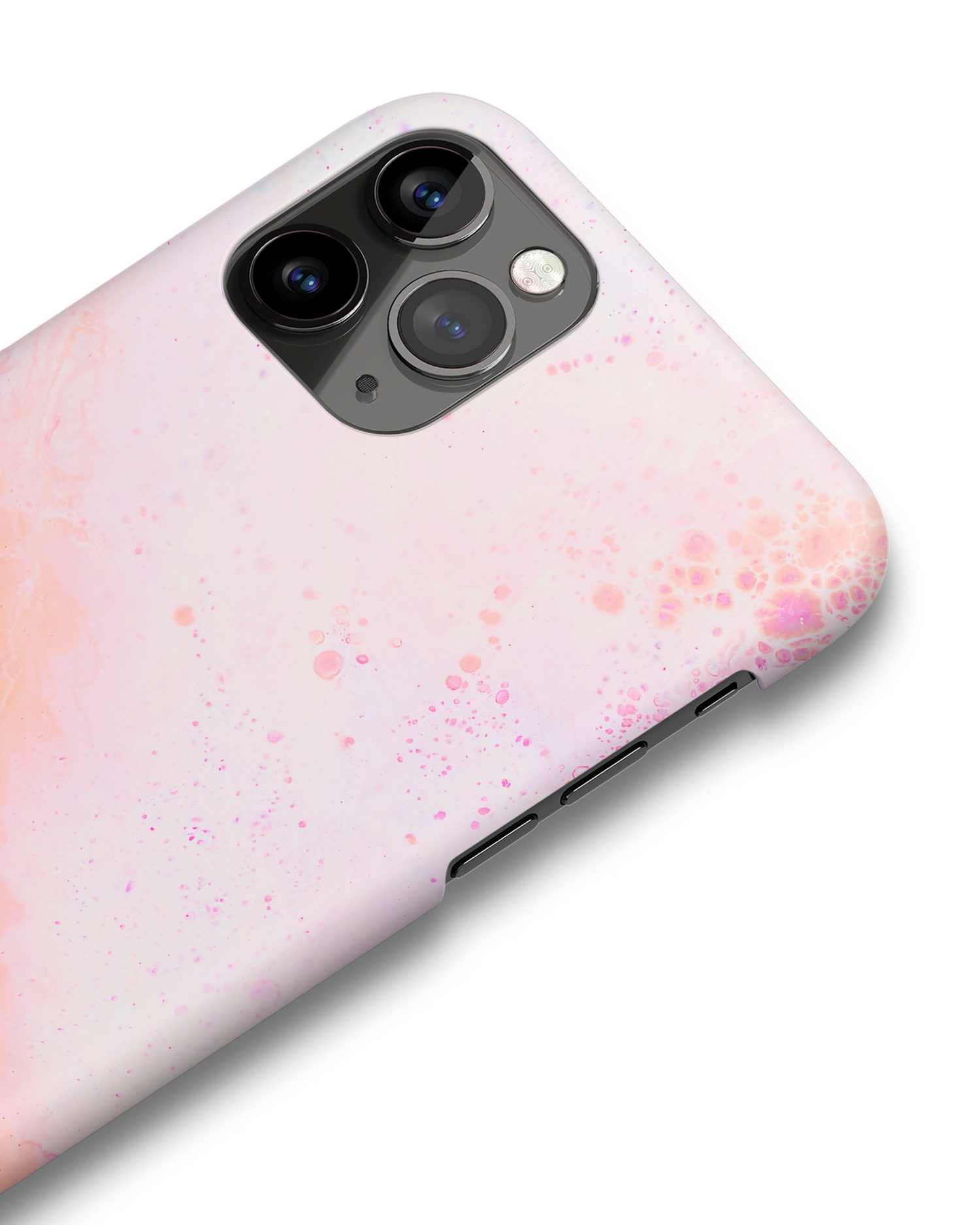 Peaches & Cream Marble Hard Shell Phone Case Apple iPhone 11 Pro: Detail Shot