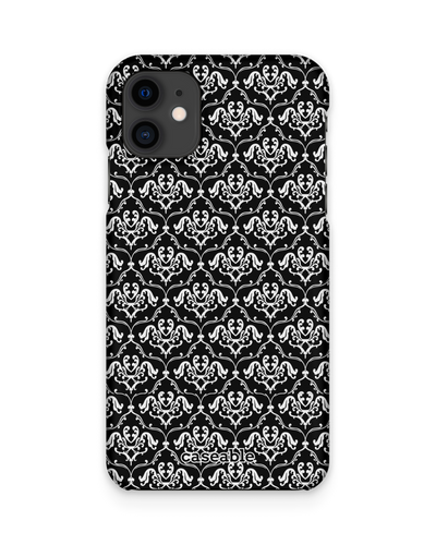 Black French Lillies Hard Shell Phone Case Apple iPhone 11