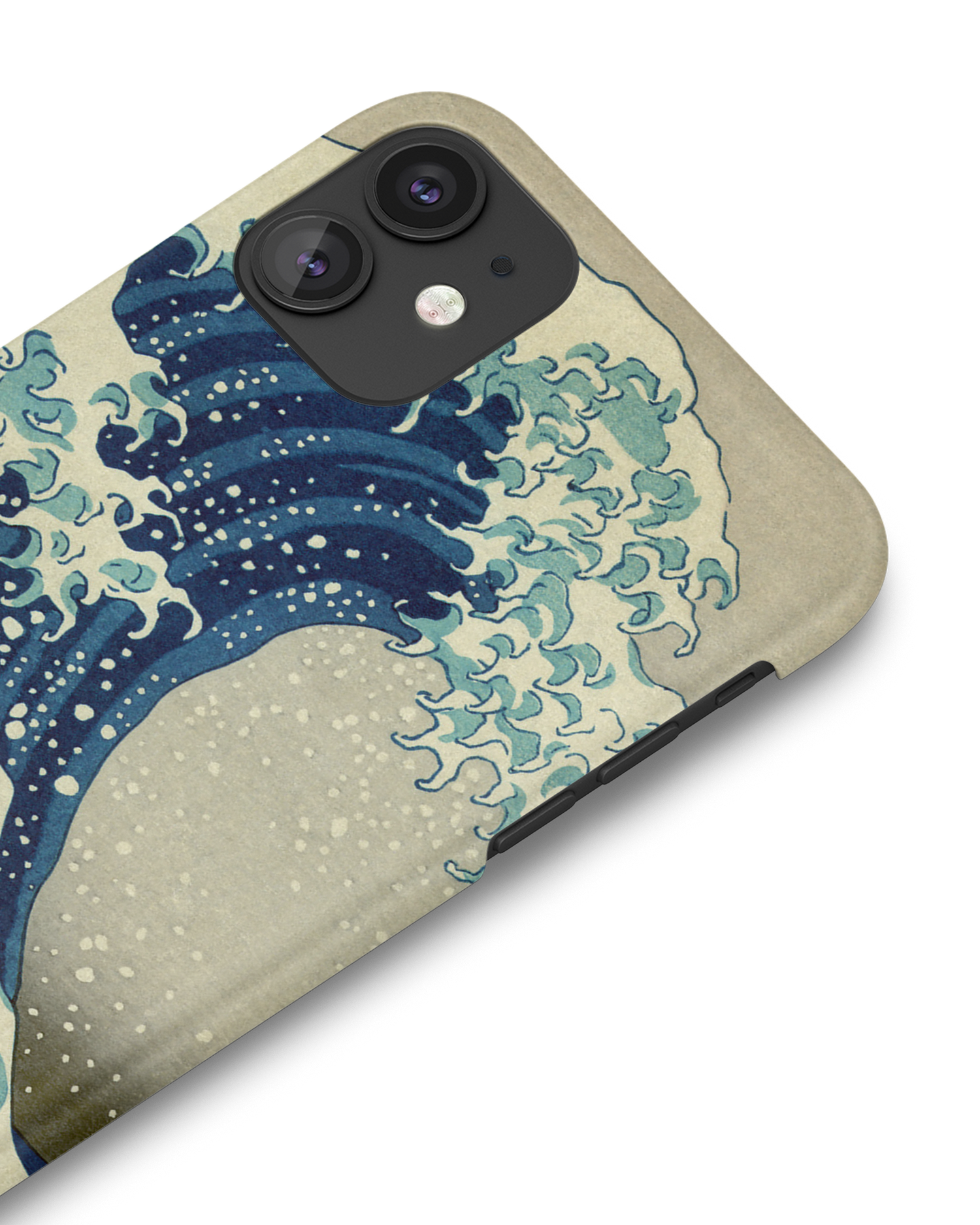 Great Wave Off Kanagawa By Hokusai Hard Shell Phone Case Apple iPhone 11: Detail Shot