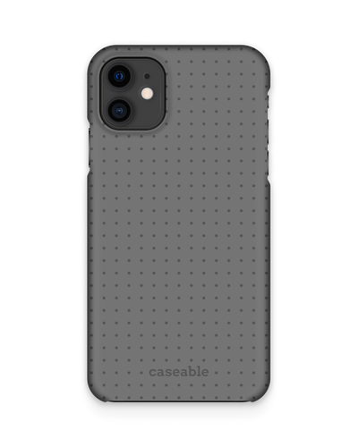 Dot Grid Grey Hard Shell Phone Case Apple iPhone 11