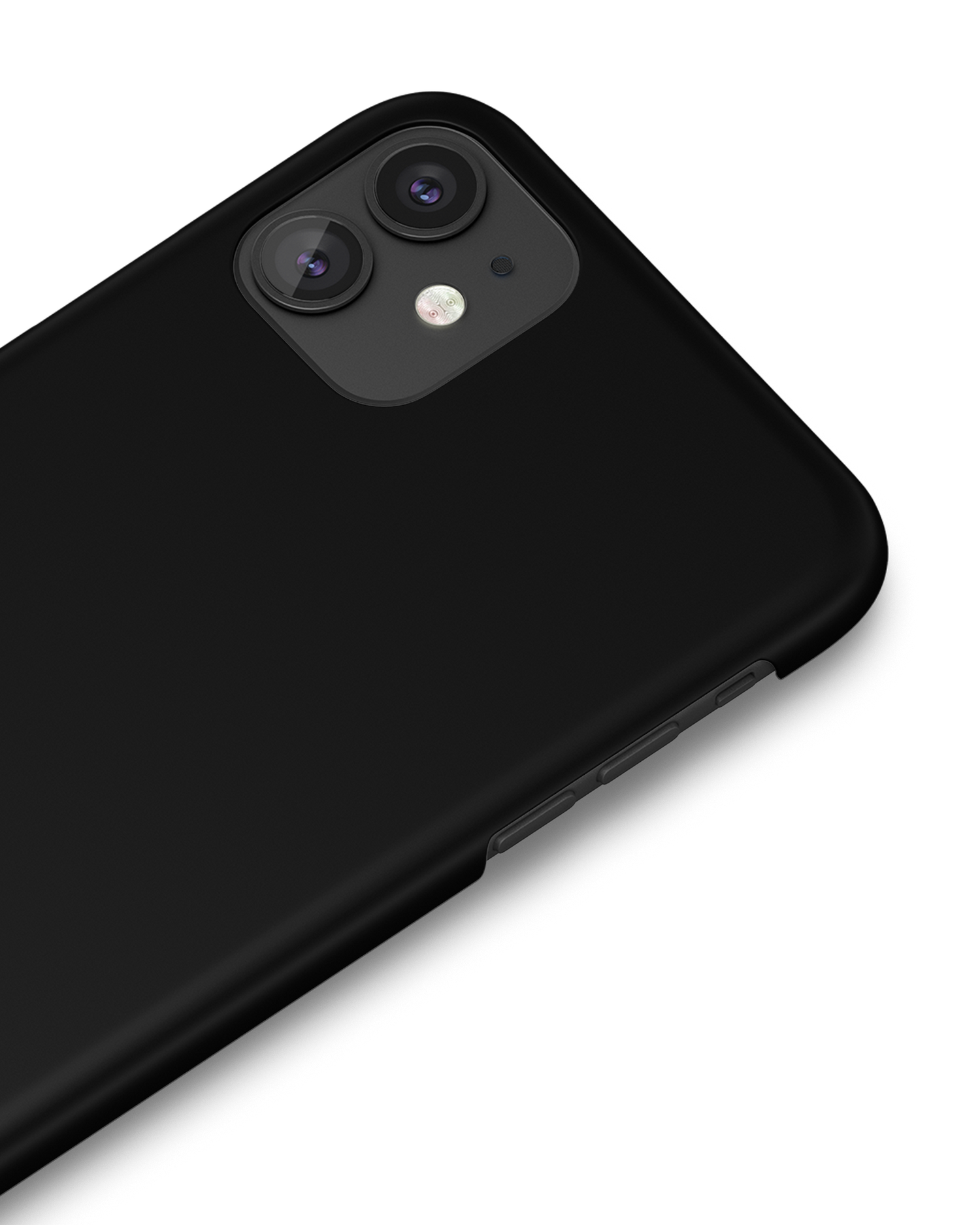 BLACK Hard Shell Phone Case Apple iPhone 11: Detail Shot
