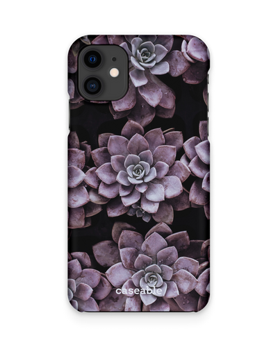 Purple Succulents Hard Shell Phone Case Apple iPhone 11